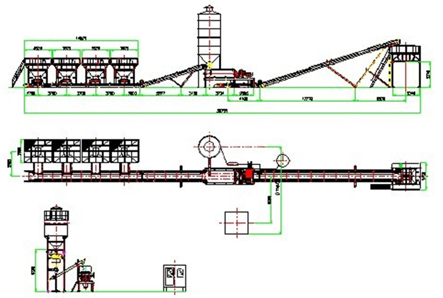 CAD of Stabilized Soil Batching Plant