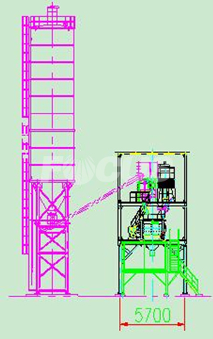 CAD Foto 2 de HZS120/100 Central De Concreto