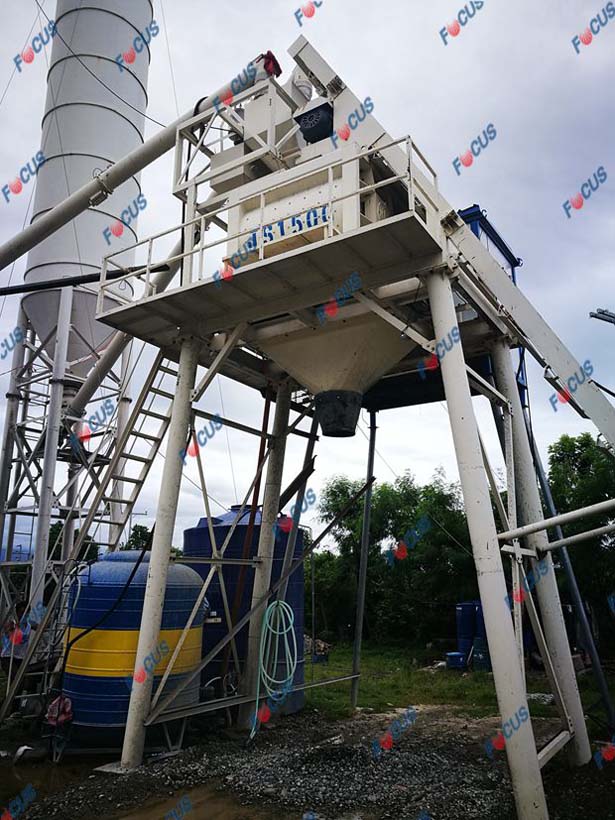 Two Sets of HZS75 Concrete Plant FOCUS Installed In Philippines Photo 1